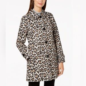 KATE SPADE New York Leopard Print Raincoat  NWT Size XS